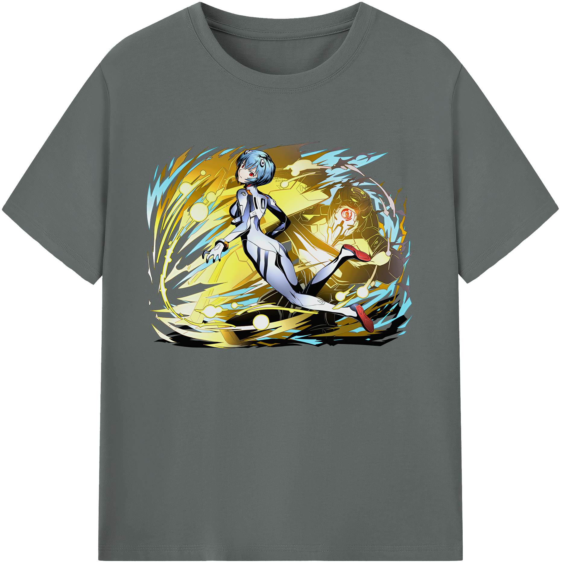 （画像用） EVA 新世紀エヴァンゲリオン 綿100％ メンズ半袖Tシャツ｜肌触りやわらか＆通気性